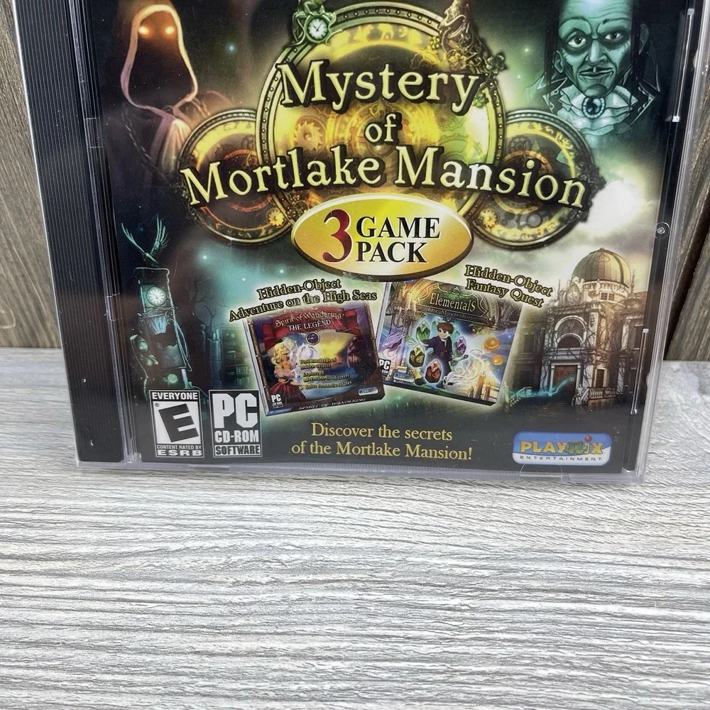 Mystery of Mortlake Mansion: 3 Game Pack (PC, 2011) PC CD/ROM Video Game Sealed